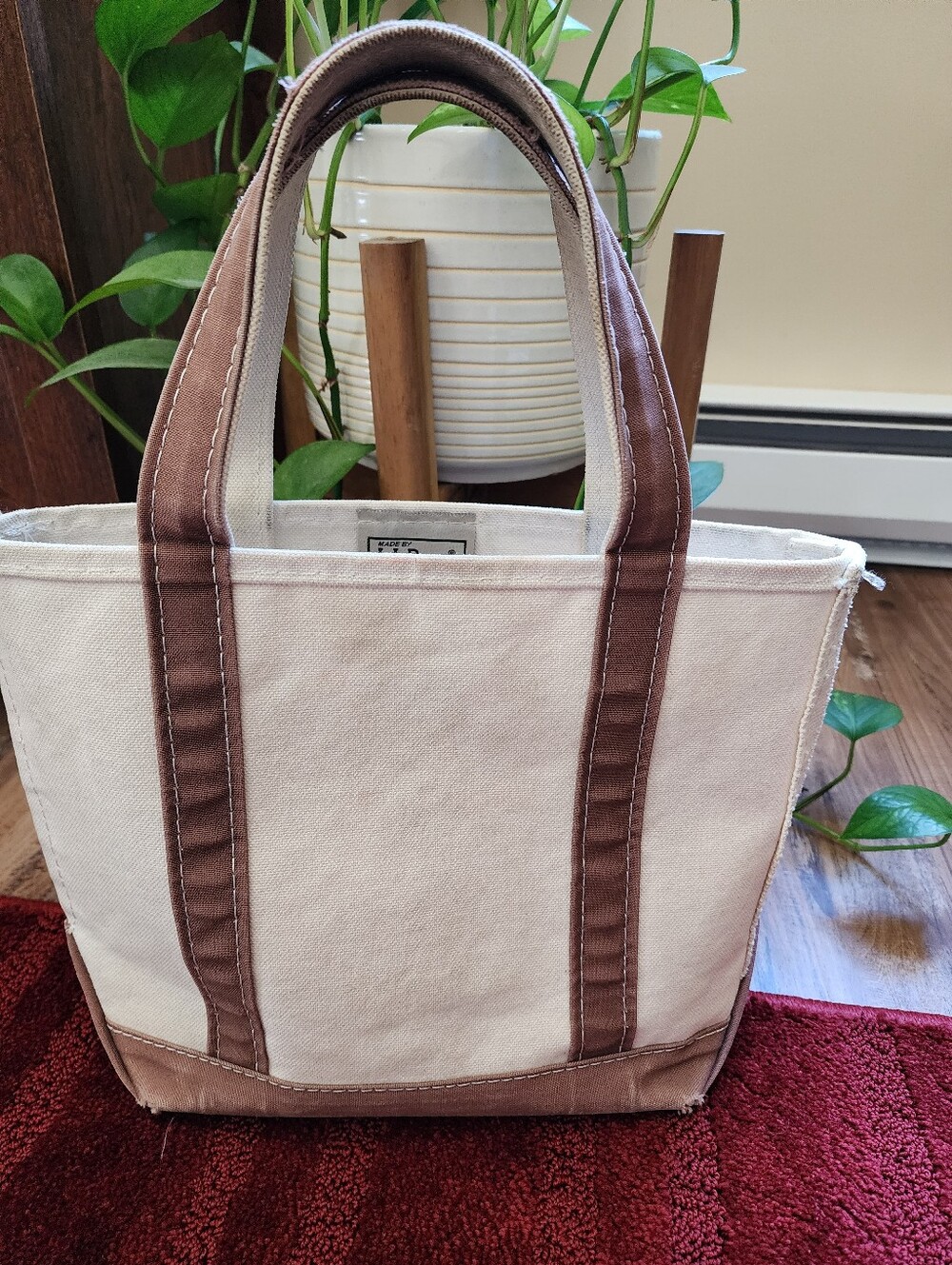 Vintage L.L. Bean Brown Tote Small